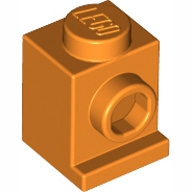 Lego kostka (kostička) 1x1 držák světel, oranžová (4212455, 4521571)